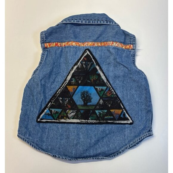 Baby GAP button Down Sleeveless Denim Jean Shirt (18-24 months) - Picture 6 of 8